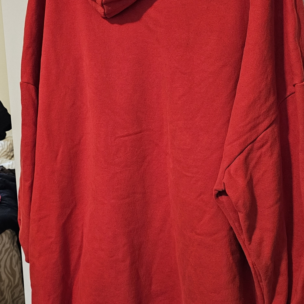 Red Pullover Sweater with Script Logo - Unbranded - Picture 6 of 6